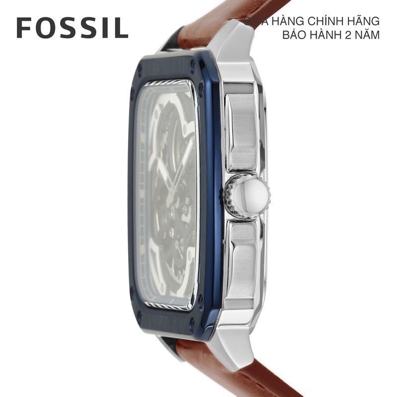 Đồng hồ nam Fossil Inscription dây da, mặt 42 MM, màu nâu, ME3202
