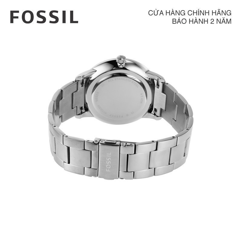 Đồng hồ nam Fossil Neutra Minimalist dây kim loại, mặt 42 MM, màu bạc, FS5907