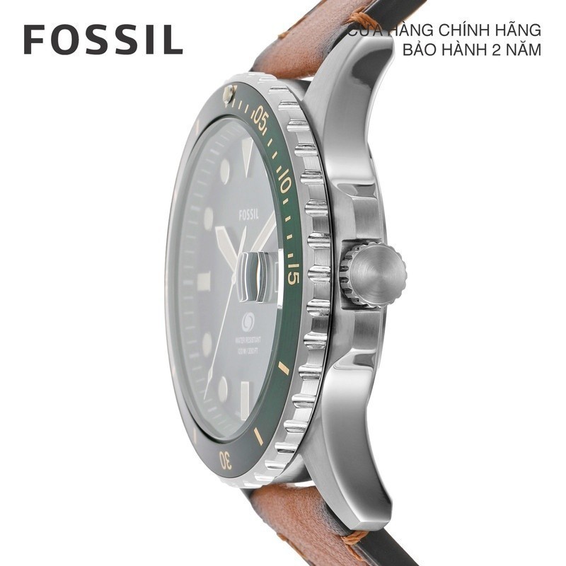 Đồng hồ nam Fossil Fossil Blue dây da, mặt 42 MM, màu nâu, FS5946