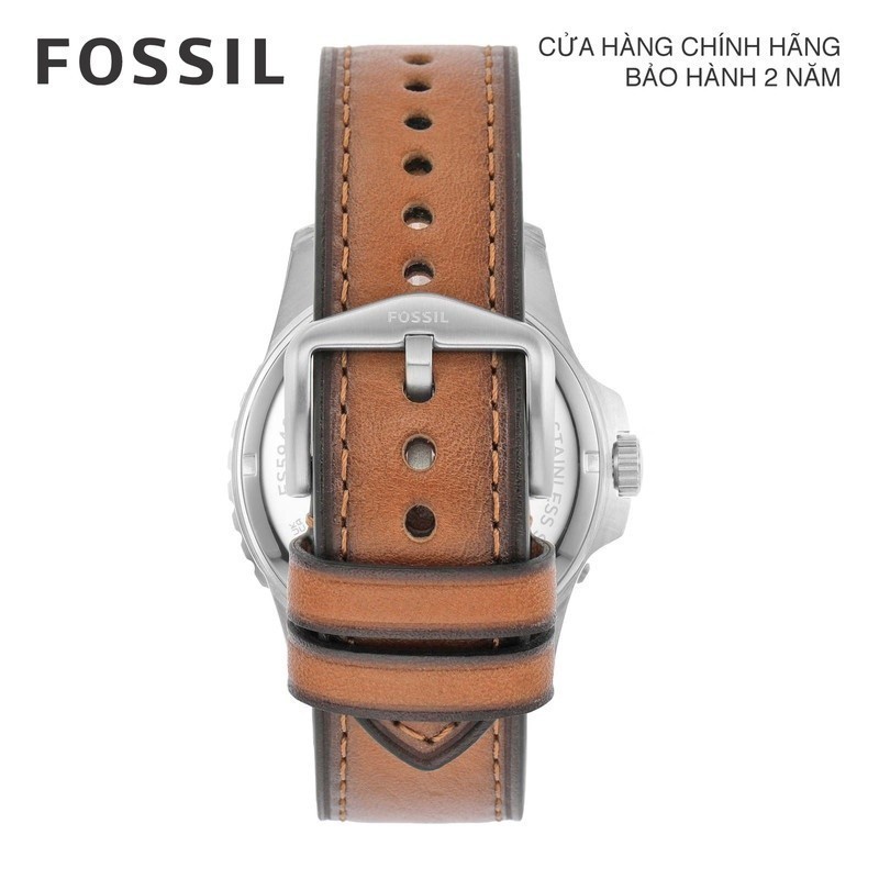 Đồng hồ nam Fossil Fossil Blue dây da, mặt 42 MM, màu nâu, FS5946