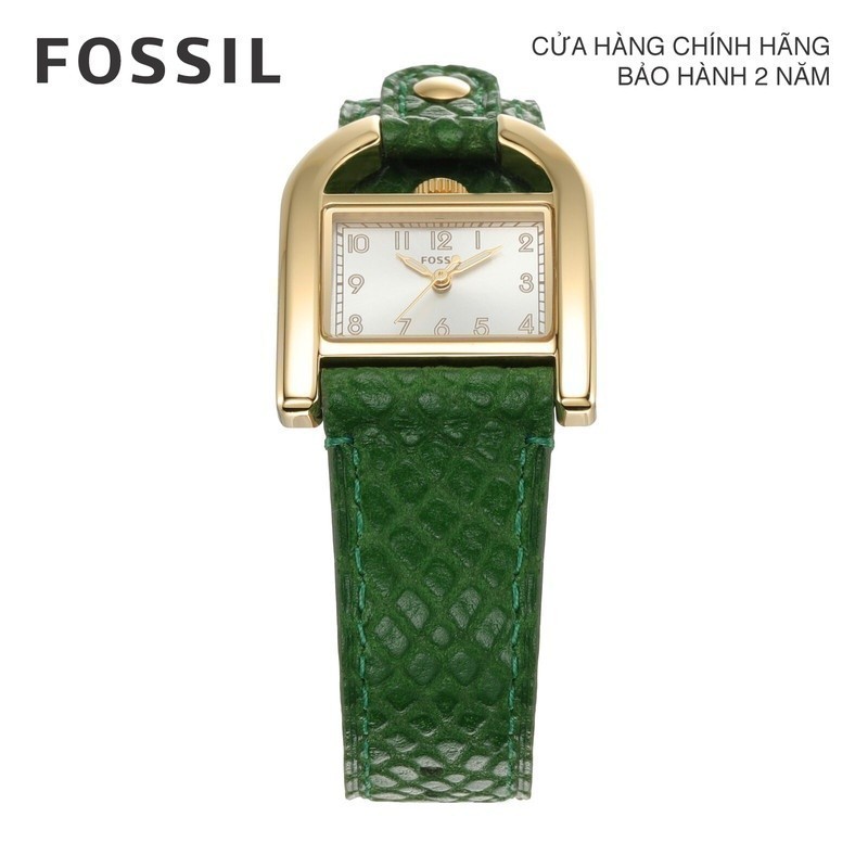 Đồng hồ nữ Fossil Harwell dây da, mặt 28 MM, màu xanh lá, ES5267