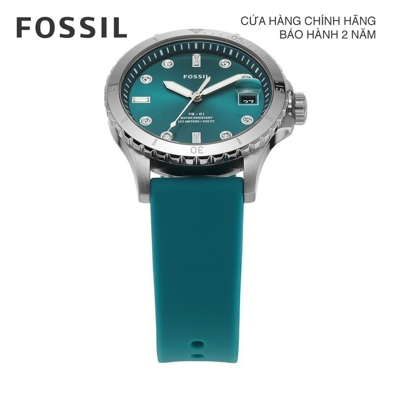 Đồng hồ nữ Fossil Fb-01 dây dây siliconee, mặt 36 MM, màu xanh lá, ES5287