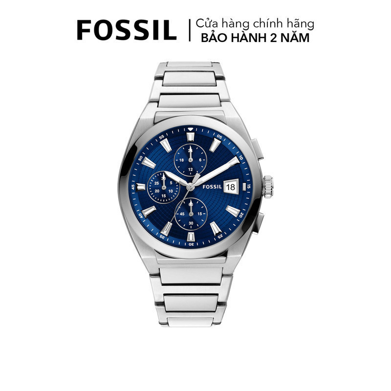 Đồng hồ nam Fossil Everett dây kim loại, mặt 42 MM, màu bạc, FS5795