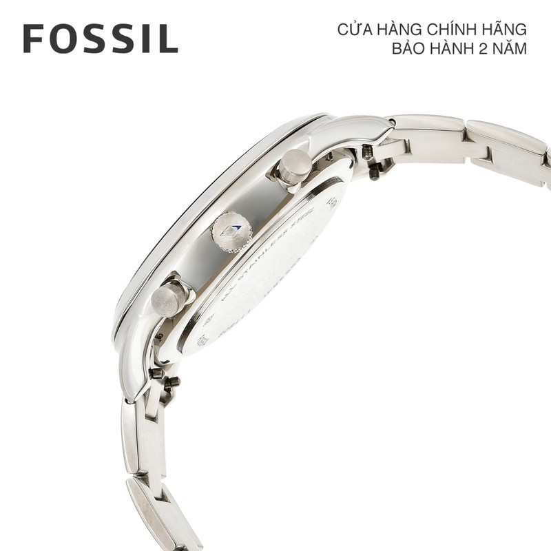 Đồng hồ nam Fossil Neutra dây kim loại, mặt 44 MM, màu bạc, FS5384