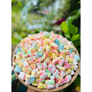 500g kẹo bông gòn marshmallow, kẹo xốp bông sữa mix vị , kẹo marshmallow thái lan ngọt ngào