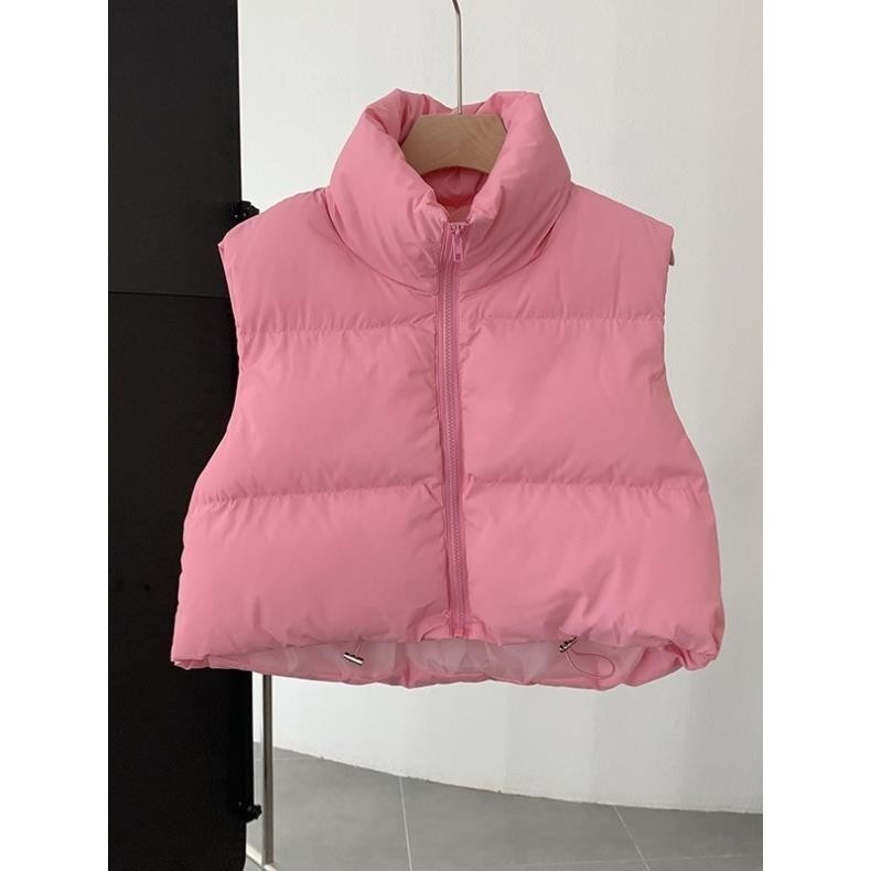 Áo phao gile nữ croptop DÀY DẶN hàng Quảng Châu màu mới cực HOT, Áo khoác phao nữ croptop, PHAO NỮ C