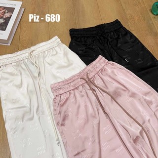 Quần suông lụa chữ m hàng QC