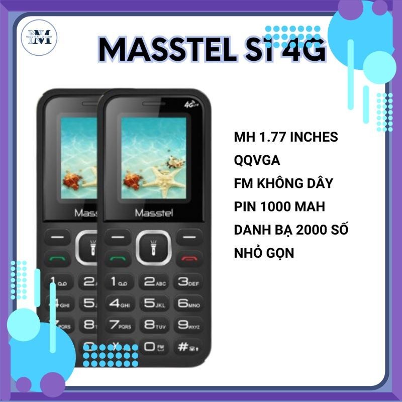 Điện thoại Masstel Izi S1 4G loa to - Hàng chính hãng, full hộp, new 100%