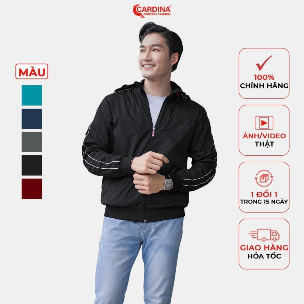 Áo Khoác Gió Nam 𝐂𝐀𝐑𝐃𝐈𝐍𝐀 2 Lớp Lót Lưới Cao Cấp Siêu Nhẹ Cản Gió Giữ Nhiệt Cản Bụi Chống Nước 2GM