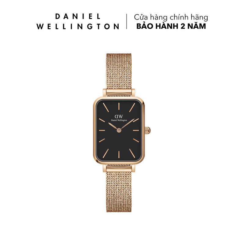 Đồng hồ Nữ Daniel Wellington dây lưới - Quadro Pressed Melrose 20x26mm DW00100432