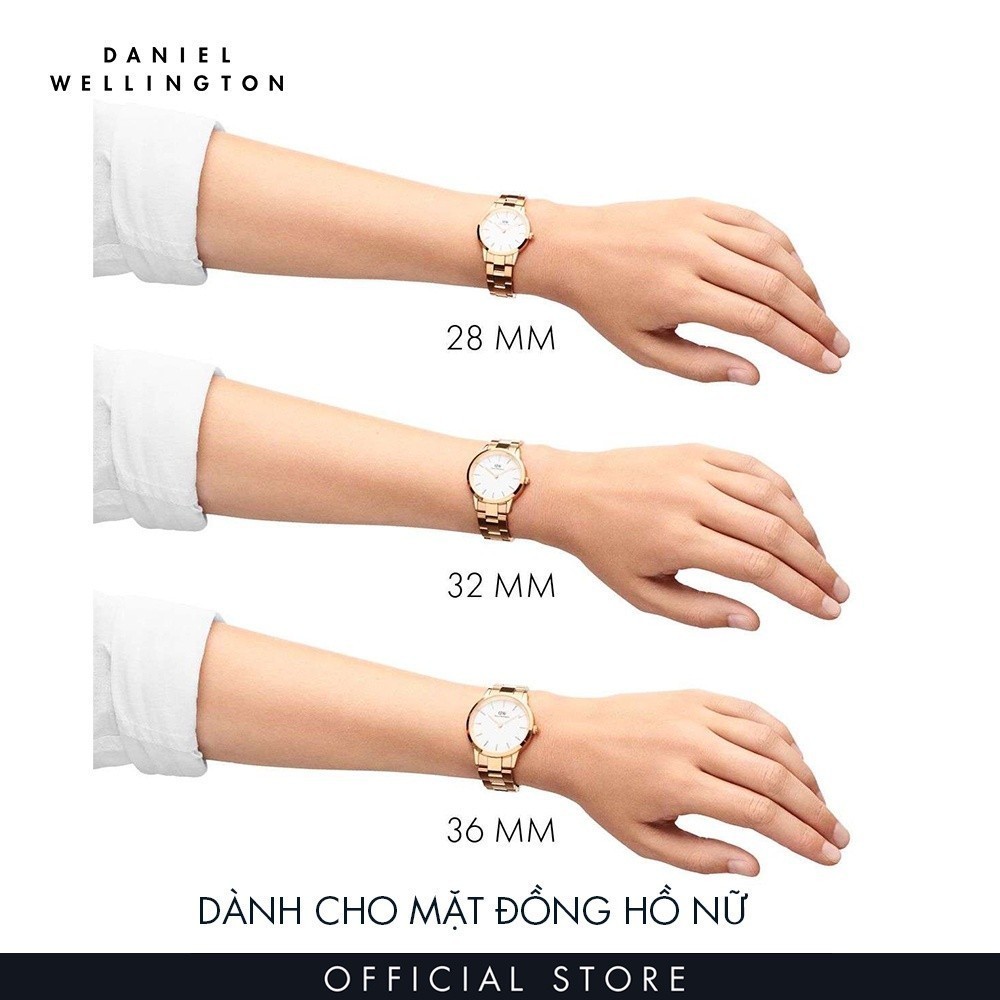 Đồng hồ Nữ Daniel Wellington dây ceramic Iconic Ceramic mau đen