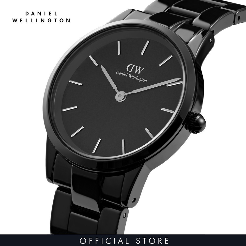 Đồng hồ Nữ Daniel Wellington dây ceramic Iconic Ceramic mau đen