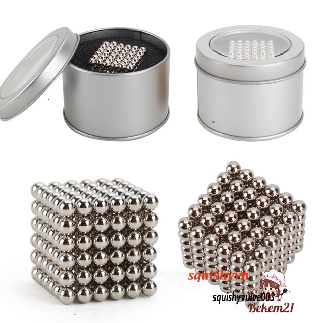 bi nam châm từ 6 màu 216 viên (FULL HỘP) Bộ nam châm hút hút từ Bucky Balls 216 viên nhiều màu