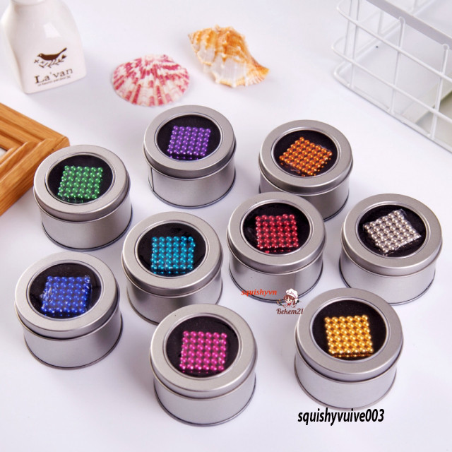Bộ nam châm hút từ Buckyballs 216 Viên 8 Màu Bộ nam châm từ hút từ Bucky Balls 216 viên nhiều màu