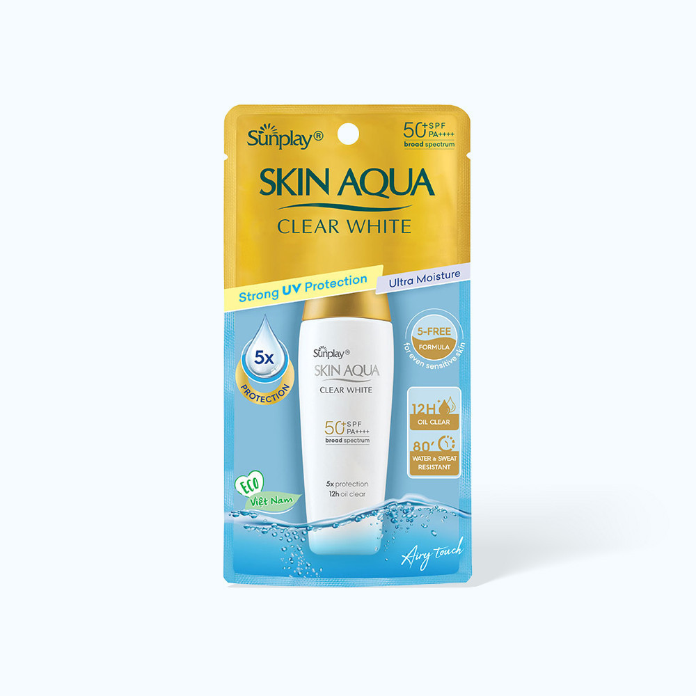 Kem Sunplay giúp bảo vệ da khỏi ánh nắng và dưỡng da sáng mịn Skin Aqua