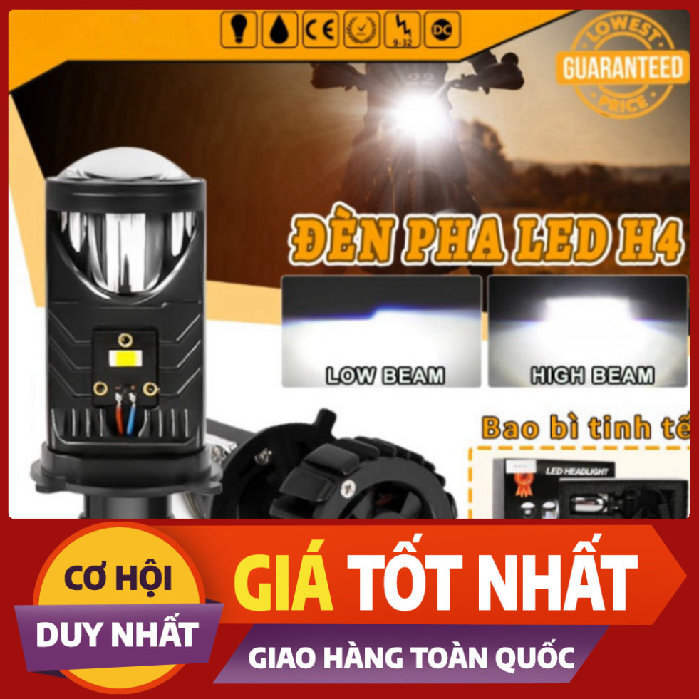 CO LIGHT Mini LED H4 Bộ Đèn Canbus 45W 20000LM bi cầu mini h4 Ống Kính Máy Chiếu chuyển đổi Bóng đèn
