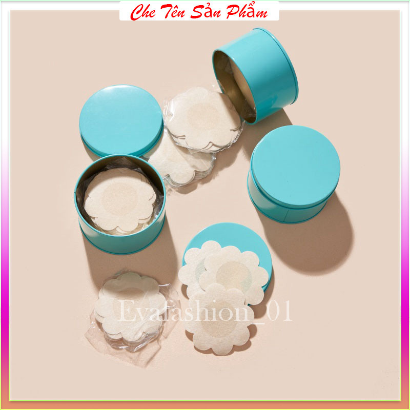 Hộp 30 đôi dán nhũ hoa giấy dùng 1 lần tiện lợi