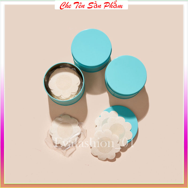 Hộp 30 đôi dán nhũ hoa giấy dùng 1 lần tiện lợi