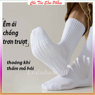 Tất Zuji thể thao cổ cao màu trơn dễ phối đồ, tất vớ nam thông hơi TN05