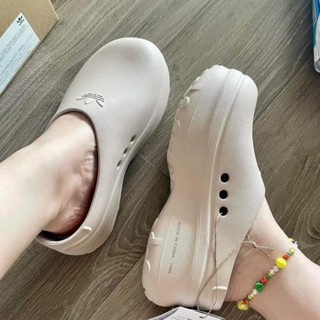 Sục Adidas Stan Smith Mule kem bản Trung, giày sục Adidas bản cao cấp full phụ kiện Hàng Chuẩn