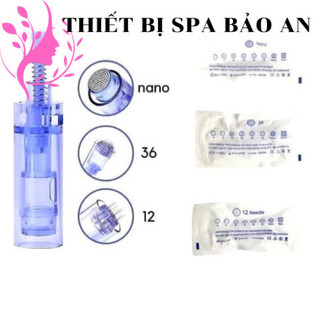 Kim nano,Kim phi kim 12 36 xanh cấy tinh chất, Đầu máy lăn kim cấy phấn,cấy tả, hồng sâm trong spa dùng cho máy phi kim