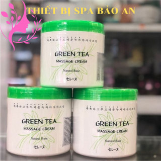 Kem massage mặt,kem massage trà xanh green tea hàn quốc, hộp kem massage tổng hợp trà xanh green tea cream chính hãng