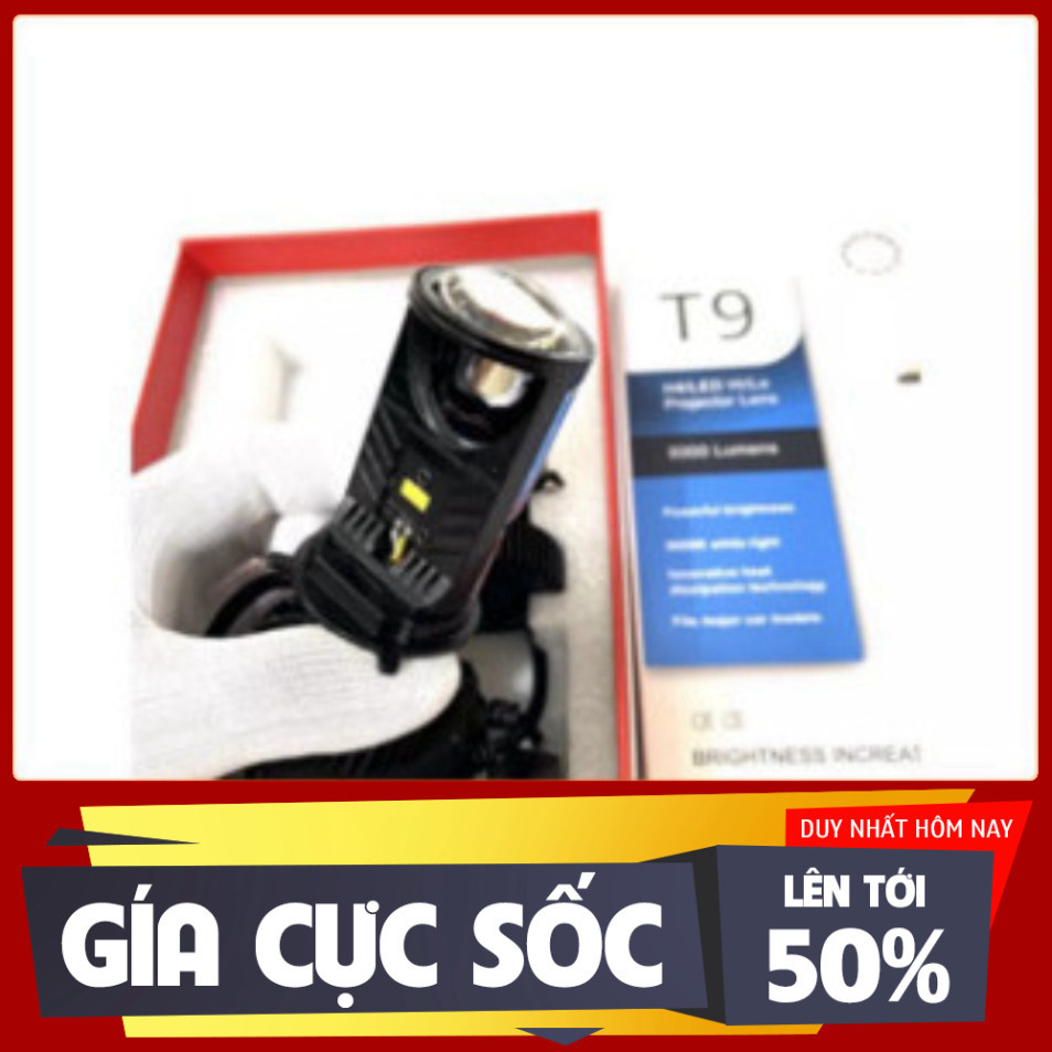 Pha đèn LED chiếu sáng Bi Cầu Mini T9 Bản thời thượng 2023 Chân H4