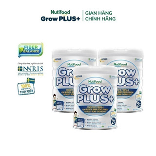 Combo 3 sữa bột GrowPLUS+ trên 2 tuổi giúp trẻ phát triển chiều cao, não bộ, không thừa cân (3 lonx 850g)