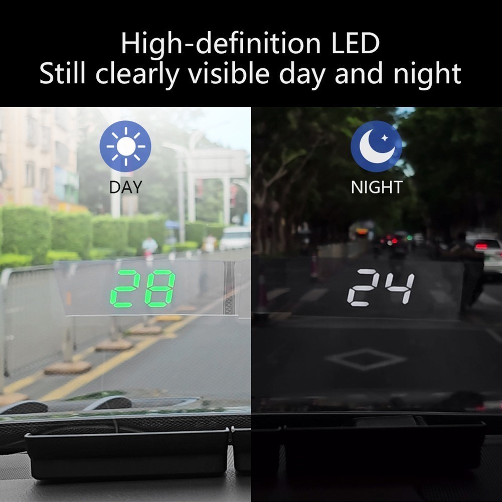 Yop Mới HUD GPS Head Up Màn Hình Đồng Hồ Tốc Độ Đồng Hồ Đo Tốc Độ Xe Tốc Độ Kỹ Thuật Số Đa Năng