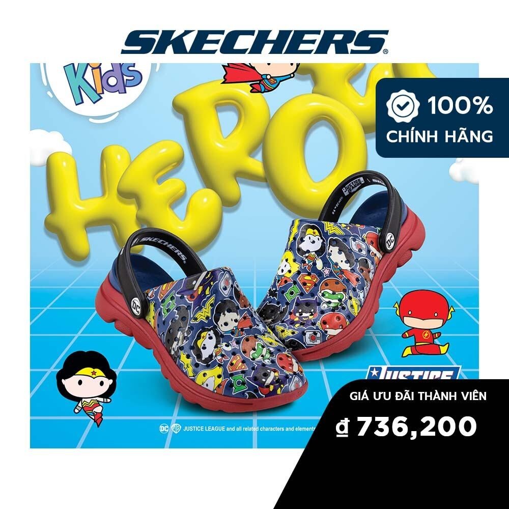Skechers Bé Gái Giày Thể Thao Thường Ngày DC Collection Foamies GOwalk 5 - 319508L-BLMT