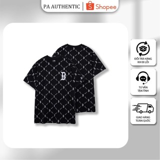 Áo thun nam nữ New Era Logo B Monogram BLACK màu đen, vải cotton mềm thoáng mát - AUTHENTIC 100% (Code: 19500186)