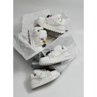Giày Thể Thao Louis_vuitton Sneakers Trainer Maxi trắng full, Giày LV charm maxi Trainer Hàng Cao Cấp Full Box