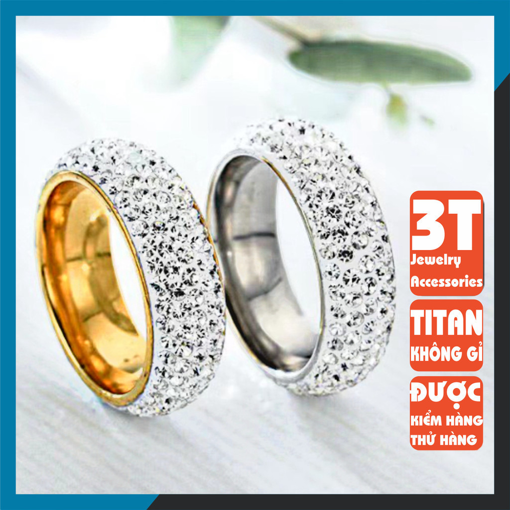 Nhẫn Titan thời trang nam nữ tròn Dring Kuu Clothes - Nhẫn Dring tròn