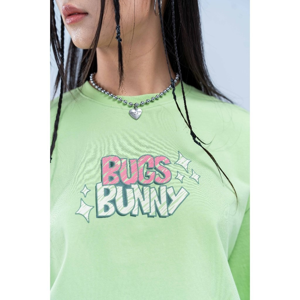 Áo Thun BOO Dáng Boxy Unisex In Lưng Bog Bunny Looney Tunes