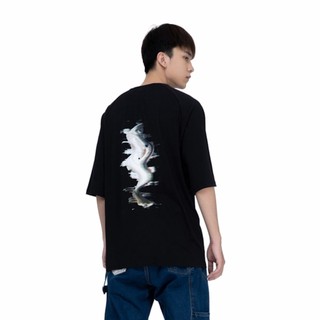  Áo Thun BOO Nam Dáng Loose Phối Tay Raglan In Graphic Nổi Bật Sau Lưng