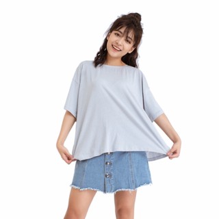 Áo Thun BOO Nữ Oversize Dáng Rộng 100% Cotton Thắt Nơ Lưng Sáng Tạo Nhiều Màu
