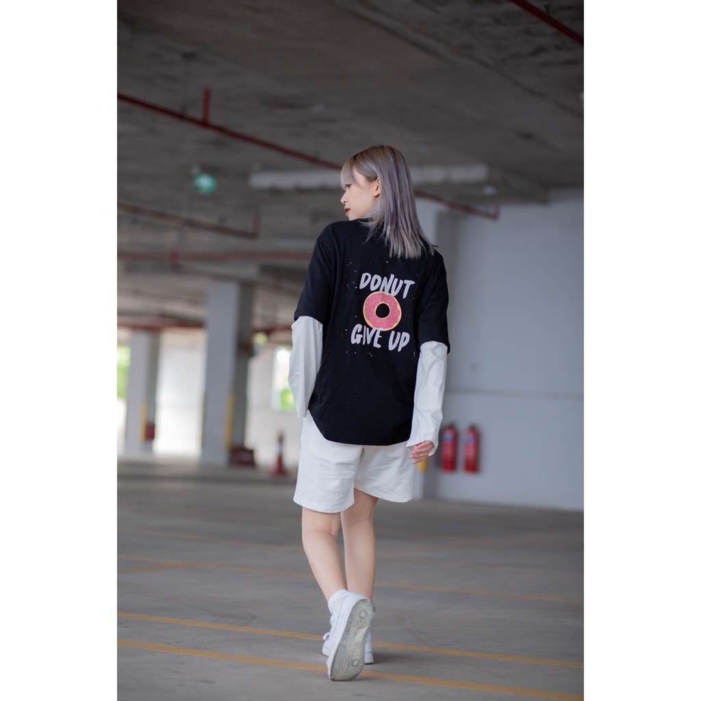 Áo Thun BOO Nữ Dáng Basic 100%Cotton In Graphic Donut