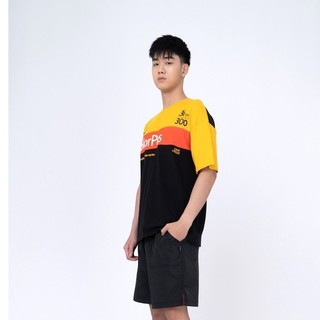 Áo Thun BOO Nam Nữ Unisex Form Rộng 100% Cotton Cao Cấp Phối Màu Đen Vàng In Hình Cá Tính