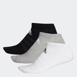 adidas Tập luyện Bộ 3 đôi tất thấp cổ có đệm Unisex Xám DZ9383