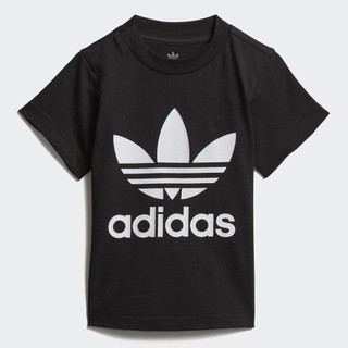 adidas Phong cách sống Áo phông Trefoil Trẻ em Đen DV2829