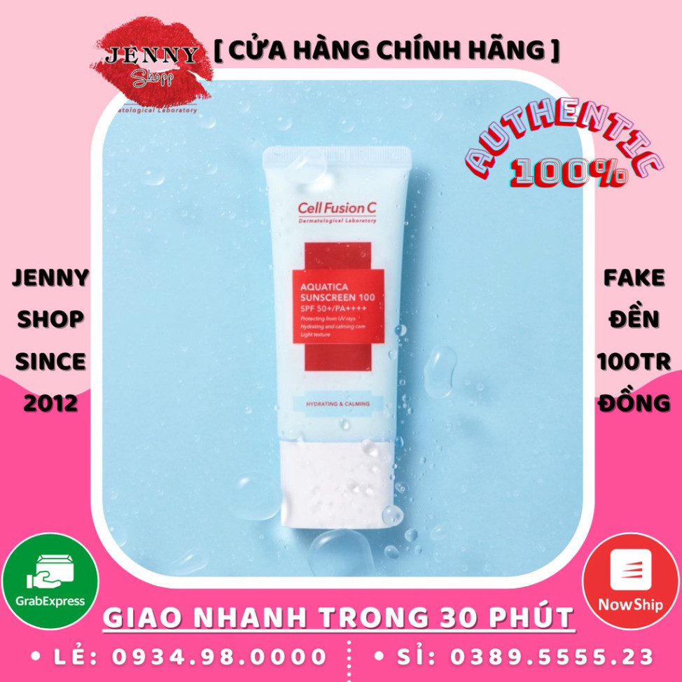 Kem Chống Nắng Xanh Dương Cell Fusion C Aquatica Sunscreen 100 SPF 50+ / PA++++