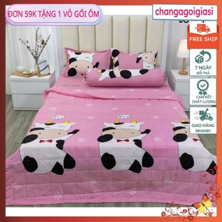 Bộ ga gối 1m2x2m,1m6x2m,1m8x2m hello kitty 4 màu,toàn mẫu mới