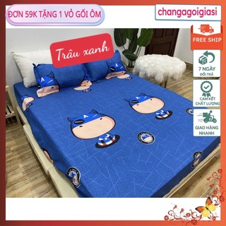 Bộ Ga gối cotton poly 1m5x2m,1m6x2m,được chọn mẫu