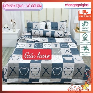 Bộ ga gối Ga chun bọc nệm M6/M8 ĐƯỢC CHỌN MẪU