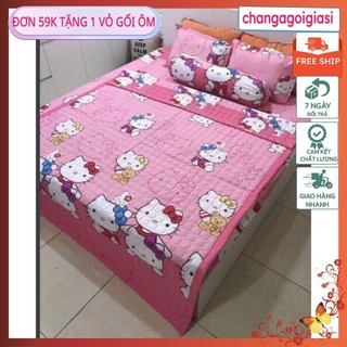 [12.8]Xả 2000 Cái Chăn Hè Thu Trần Bông mẫu kitty hồng