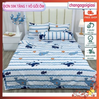 Ga trải giường cotton poly 1m4 1m6 1m8 mvdv03