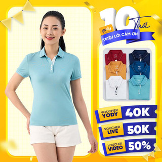 Áo thun polo nữ Coolmax YODY chất siêu mát mùa hè cổ bẻ ngắn tay thời trang công sở APN3516