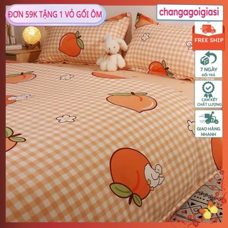 Bộ Ga Gối poly 80x2m,1mx2m,1m2x2m chọn mẫu ngay trên bài-đào cam