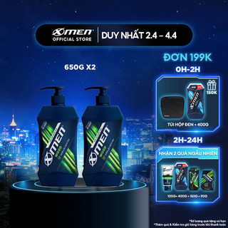 Combo 2 Dầu Gội X-Men Hương Nam Trầm Ấm Wood 650g/chai