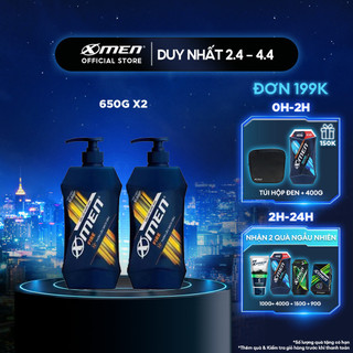 Combo 2 Dầu Gội X-Men Sạch Sâu Fire 650g/chai